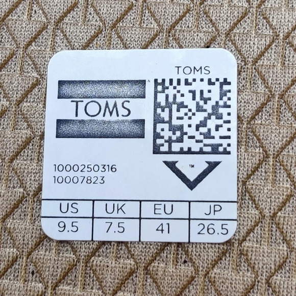 TOMS Clarissa Sandals 9.5 Blue Batik Textile Wrapped Wedge - Picture 9 of 16